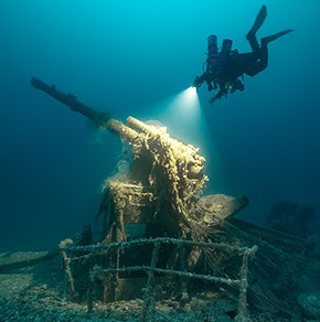 Above 18m: Diving Chesil Bank